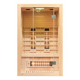 Sauna na podczerwień dwuosobowa panele sól himalajska 120X105X190CM MO-EA2R Infrared Mazur