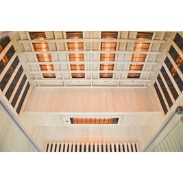 Sauna na podczerwień 4-osobowa 175x120 cm grzejniki kwarcowe i karbonowe Alta5 Infrared