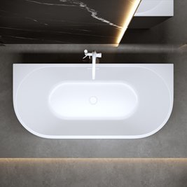 Wanna wolnostojąca przyścienna białe wykończenie 170 cm Lena Hydrosan