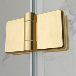 Zawiasy kabiny prysznicowej złote detal