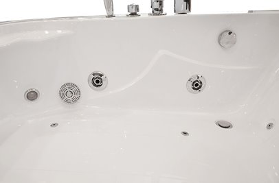 Wanna z hydromasażem asymetryczna 170x115 cm prawa MO-0205