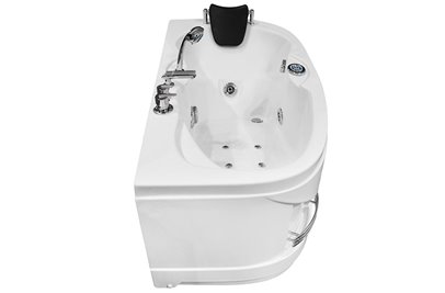 Wanna łazienkowa Spa z hydromasażem asymetryczna 160x78 cm MO-0310