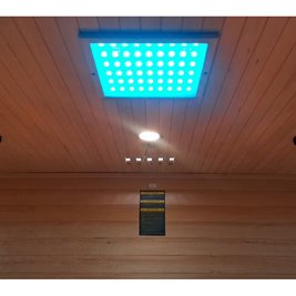 Sauna na podczerwień 4-osobowa 175x120 cm grzejniki kwarcowe i karbonowe Alta5 Infrared
