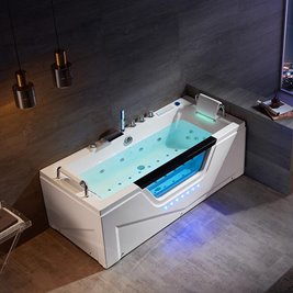 Wanna z hydromasażem prostokątna 182x82 cm Carina 938 Hydrosan