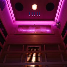 Sauna na podczerwień 2-osobowa 90x90 cm grzejniki kwarcowe i karbonowe Alta1 Infrared