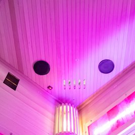 Sauna fińska 2 osobowa wysokotemperaturowa 3,5KW Harvia 120x120 cm Lark2-WD