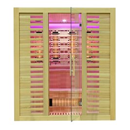 Sauna na podczerwień kamień solny + turmaliny 180X160X200CM MO-RL4ST XL Infrared Mazur