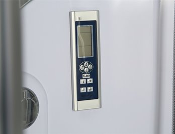 Duża wanno kabina Spa z hydromasażem + sauna parowa 155x155 cm MO-0543