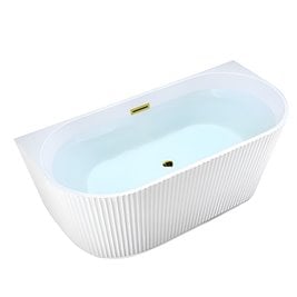 Wanna wolnostojąca przyścienna korek złoty 170 cm Carlo Led Hydrosan