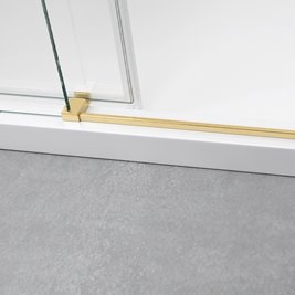 prowadnica drzwi prysznicowych złoto szczotkowane