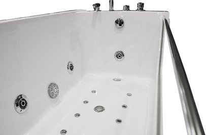 Wanna łazienkowa z hydromasażem Spa prostokątna 170x80 cm MO-0319