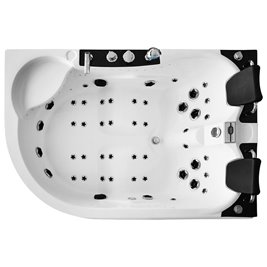 Wanna spa z hydromasażem asymetryczna 180x122 cm MUS-1062 PRAWA