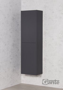 Słupek łazienkowy frezowany wiszący wysoki 155x45 Mirage kolor szary mat