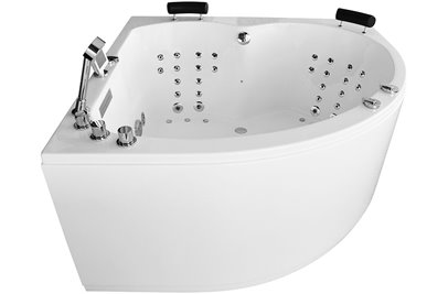 Wanna spa z hydromasażem narożna 150x150 cm MUE-0032A PRAWA