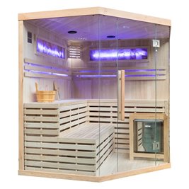 Sauna sucha fińska piec 6 KW Harvia BC60 + kamień solny 180X180X200CM MO-EA4CS Mazur