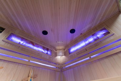 Sauna sucha fińska piec 6 KW Harvia BC60 + kamień solny 180X180X200CM MO-EA4CS Mazur