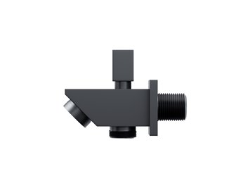 Podtynkowy zestaw prysznicowy termostat z wylewką kolor czarny ZA25TBLW Ango Corsan