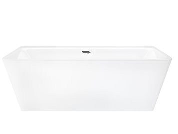 Wanna akrylowa, przyścienna wolnostojąca Iseo Corsan 160 cm korek klik-klak chrom