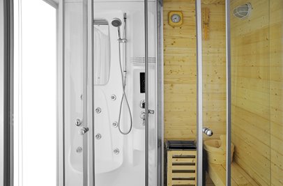 Sauno kabina prysznicowa 165x105 cm MO-1706 TRIO