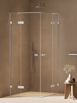 Kabina prysznicowa prostokątna 110x120 cm chrom, zawiasy 180º AXJ-0197 Oxia New Trendy