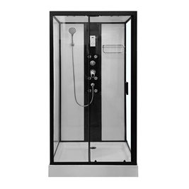 Kabina prysznicowa z hydromasażem zabudowana 100x80 lewa MO-03093L