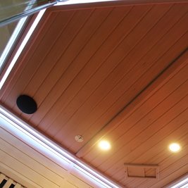 Sauna Combo na podczerwień + fińska 5-osobowa 150x150 cm Moss1 6KW