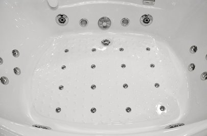 Duża kabino wanna Spa z hydromasażem 150x150 cm MO-08150