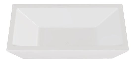 Wanna wolnostojąca prostokątna syfon biały Vera 180 Besco