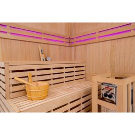 Sauna fińska 6 osobowa wysokotemperaturowa 8KW Harvia 180x180 cm Oslo7