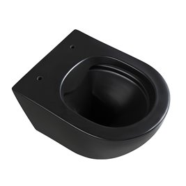 Czarna matowa miska wc wisząca Mizu Rimless 4.0 MIZU-MTB-RIM-01 Hydrosan