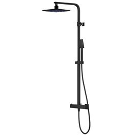 Kolumna prysznicowa z termostatem czarna z oświetleniem LED LED02TBL Ango Corsan