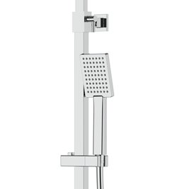 Kolumna prysznicowa z wylekwą termostat chrom z oświetleniem LED LED02TCHW Ango Corsan zdjęcie 6