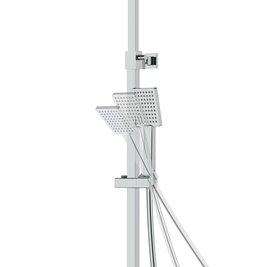 Kolumna prysznicowa z wylekwą termostat chrom z oświetleniem LED LED02TCHW Ango Corsan zdjęcie 7