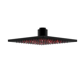 Kolumna prysznicowa z wylewką czarna z oświetleniem LED LED02MBLW Ango Corsan zdjęcie 5