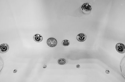 Wanna z hydromasażem przeszklona narożna 141x141 cm MO-0053