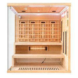 Sauna na podczerwień 4 osobowa + kamienie solne 175X140X200CM MO-EP4RSP Infrared Mazur