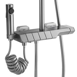 Inox zestaw prysznicowy z wylewką i termostatem Rob Rea