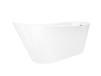 Wanna wolnostojąca Corsan Estella 160 cm korek klik-klak biały