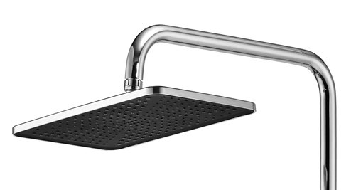 Chromowany zestaw prysznicowy z wylewką i termostatem Rob Rea