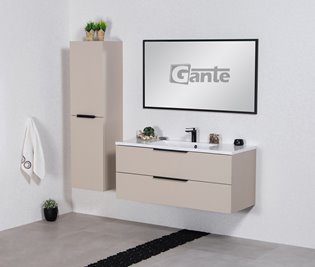 Szafka łazienkowa wisząca z umywalką 120 cm 46/2 Sydney Smooth kolor Macadamia