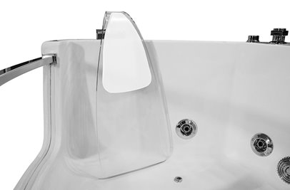 Wanna z hydromasażem przeszklona narożna 141x141 cm MO-0053