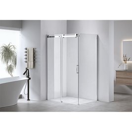 Kabina prysznicowa prostokątna 8 mm szkło 120x90 drzwi rozsuwane ZBD-900