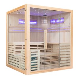 Sauna sucha fińska piec 6 KW Harvia BC60 + kamień solny 180X160X200CM MO-EA4-II Mazur