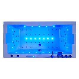 Wanna z hydromasażem przyścienna 180x90 cm Saturn 944 Hydrosan