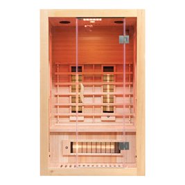 Sauna na podczerwień dwuosobowa panele sól himalajska 120X105X190CM MO-EA2R Infrared Mazur