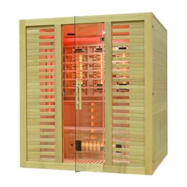 Sauna na podczerwień kamień solny + turmaliny 180X160X200CM MO-RL4ST XL Infrared Mazur