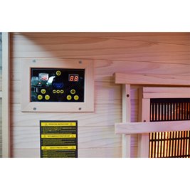 Sauna na podczerwień 5-osobowa 150x150 cm grzejniki kwarcowe i karbonowe Alta4 Infrared