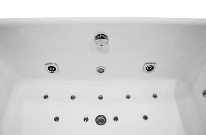 Wanna z hydromasażem prostokątna przyścienna 170x80 cm MO-1100B