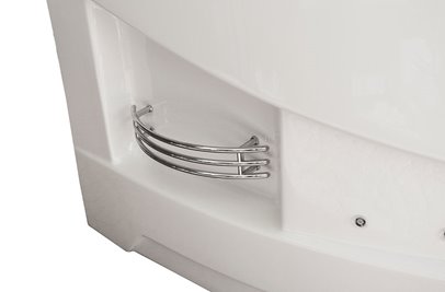 Wanna z hydromasażem narożna prawa 135x135 cm MUS-1085