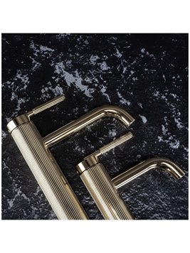 Bateria umywalkowa wysoka Argon Rea złoty połysk